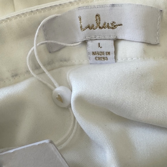 Lulus Picture Perfect Satin Long Maxi Skirt, Off White Cream, Size L, NWT - Picture 10 of 14